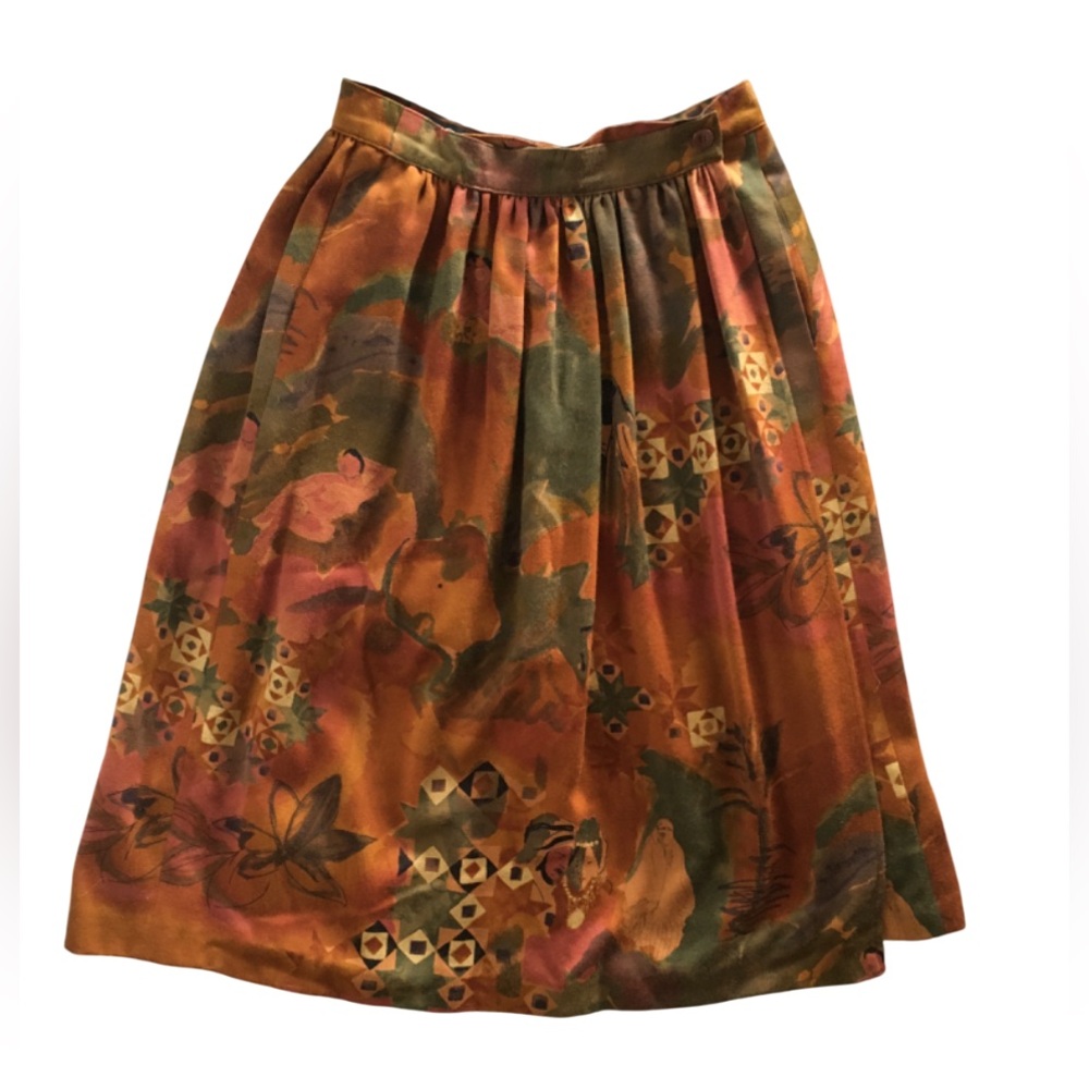 Vintage Escada Margaretha Ley Wool Wrap Skirt 36